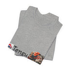 Tengu Japanese Yokai Halloween Mask Tee | Tengu Illustration T-Shirt