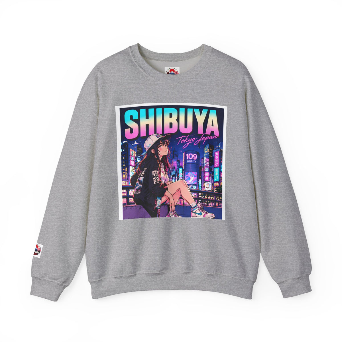Shibuya Sky 3 Tokyo Neon Anime Crewneck Sweatshirt