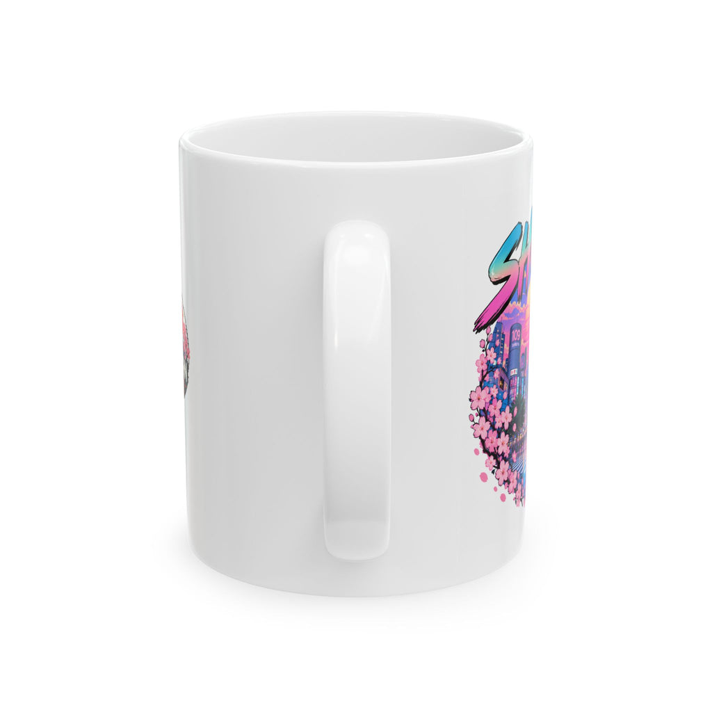 Shibuya Sky 0 Tokyo City Pop Night City Coffee Mug - Shibuya Neon Retro Vaporwave 11oz/15oz