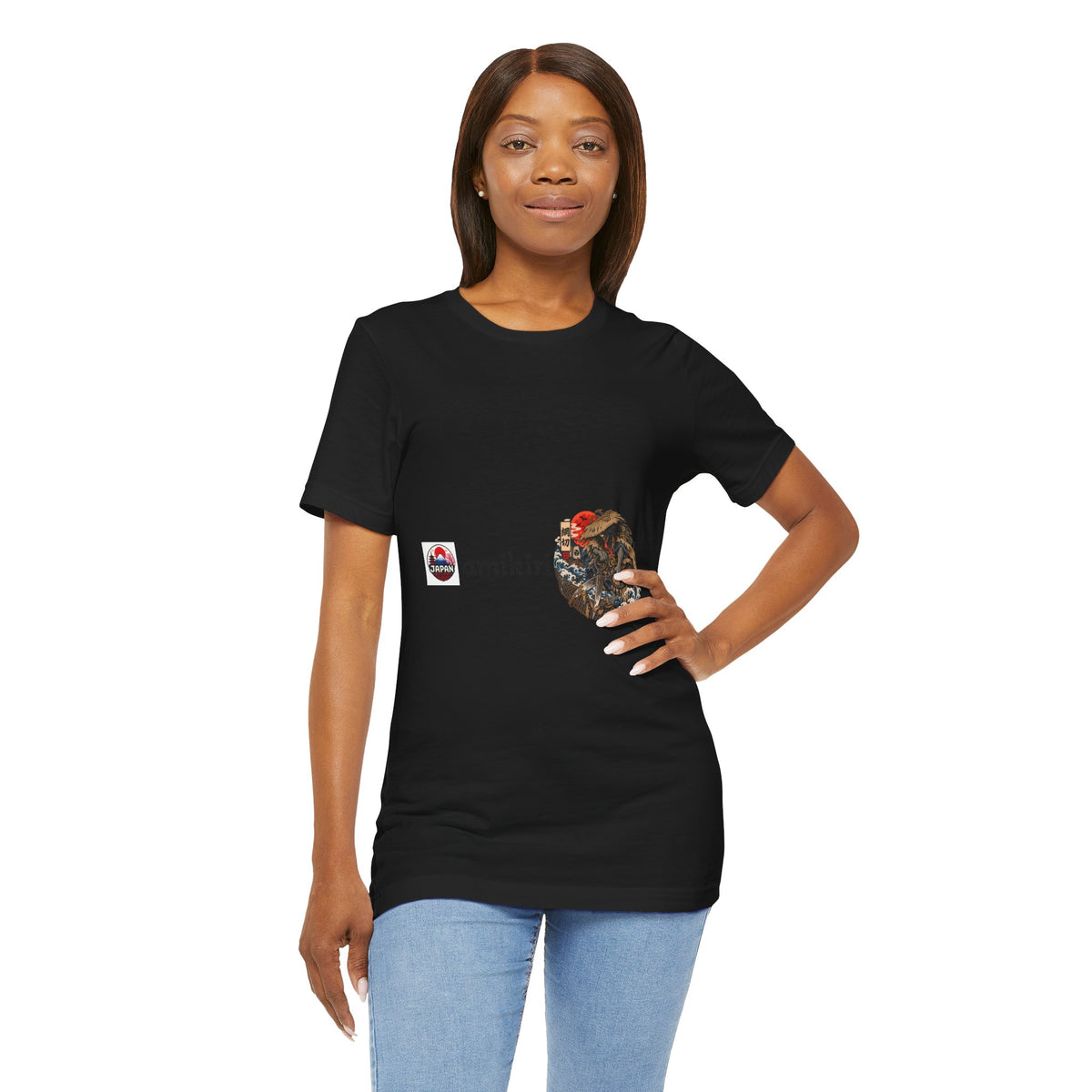 Amikiri yokai Halloween Logo Tee | Japanese Mask Illustration T-Shirt