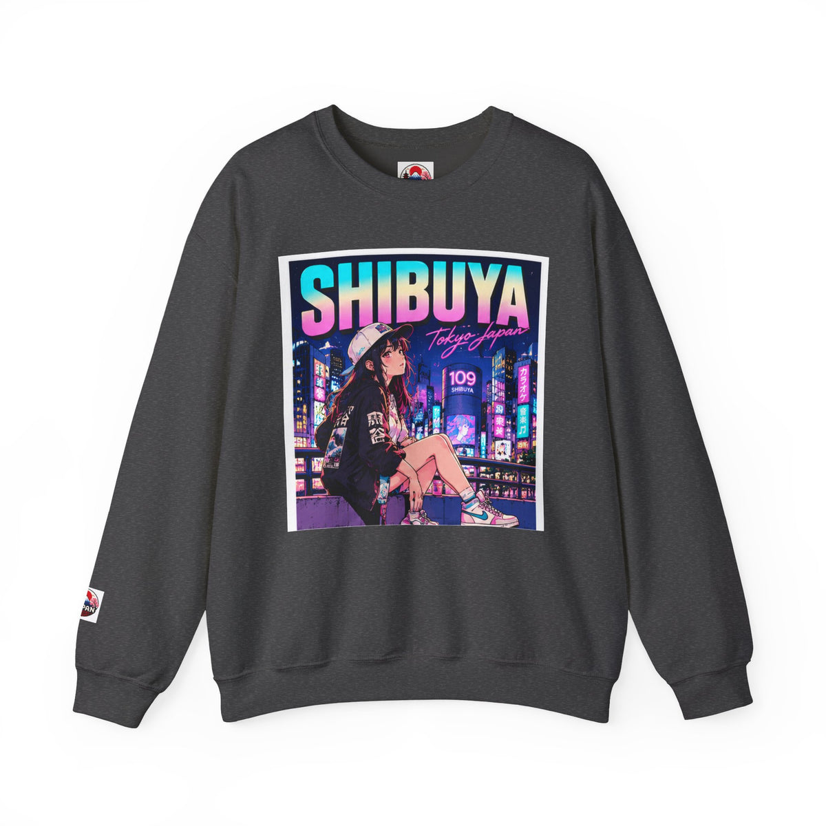 Shibuya Sky 3 Tokyo Neon Anime Crewneck Sweatshirt