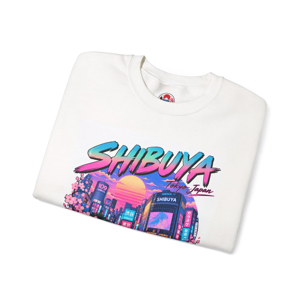 Shibuya Sky 0 Tokyo Neon Anime Crewneck Sweatshirt