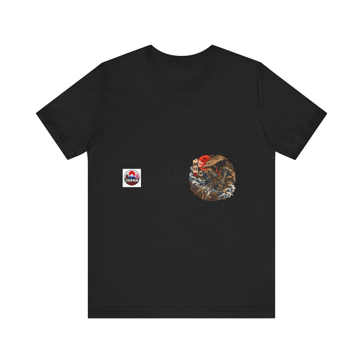 Amikiri yokai Halloween Logo Tee | Japanese Mask Illustration T-Shirt