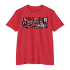 Akihabara Cyborg Sniper T‑Shirt —Red Akihabara Neon City Graphic