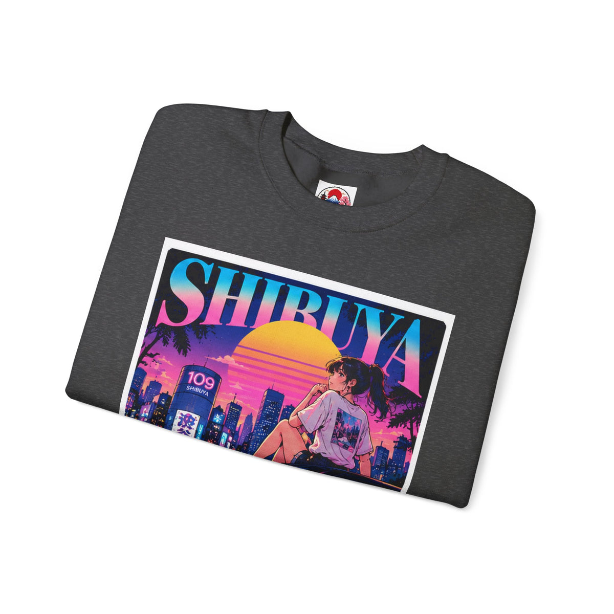 Shibuya Sky 6 Tokyo Neon Anime Crewneck Sweatshirt