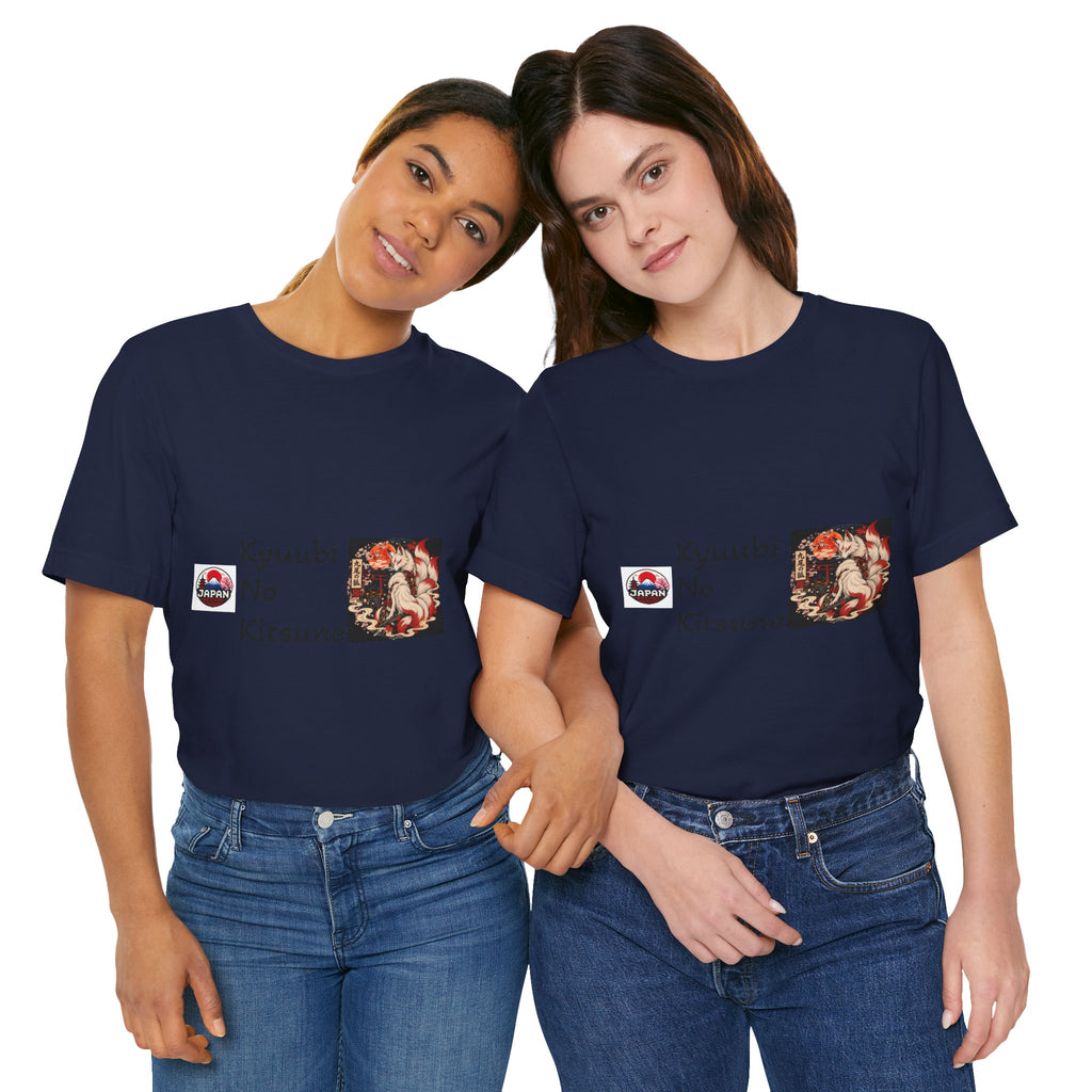 Kyuubi No Kitsune Yokai Halloween T-Shirt | Japanese Fox Spirit Illustration