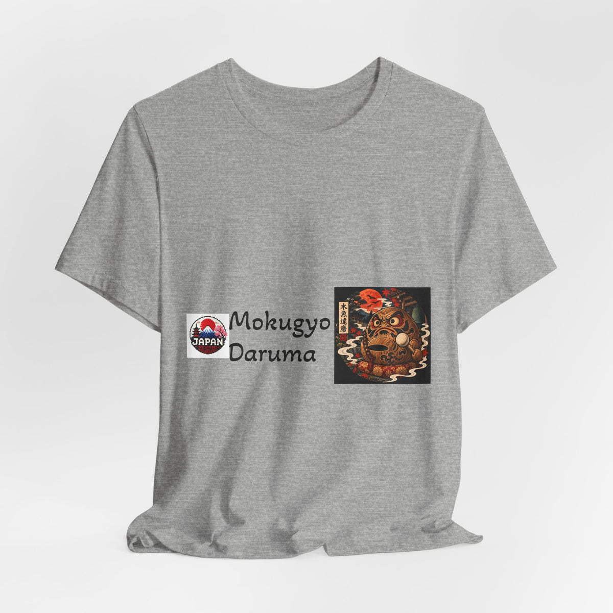 Mokugyo Daruma Halloween Yokai Illustration T-Shirt | Japanese Drum Daruma Art Tee