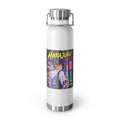 Harajuku Style 9 Neon City Anime Girl Water Bottle — 22oz Copper Vacuum Insulated