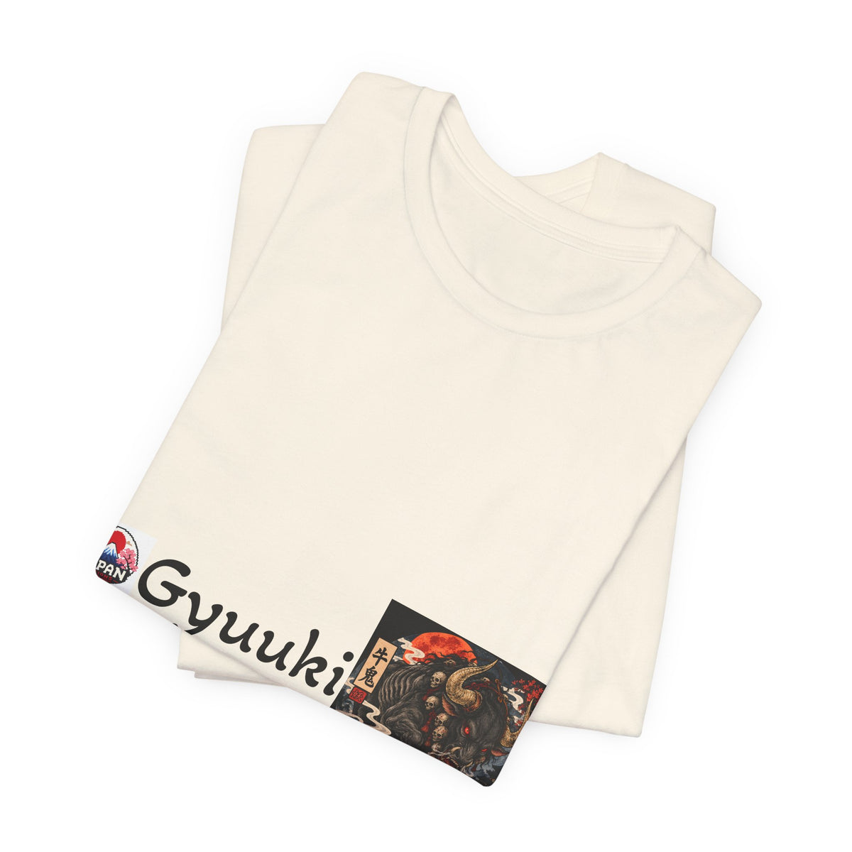 Gyuuki Japanese Yokai Halloween Demon Artwork T-Shirt | Oni Illustration Tee