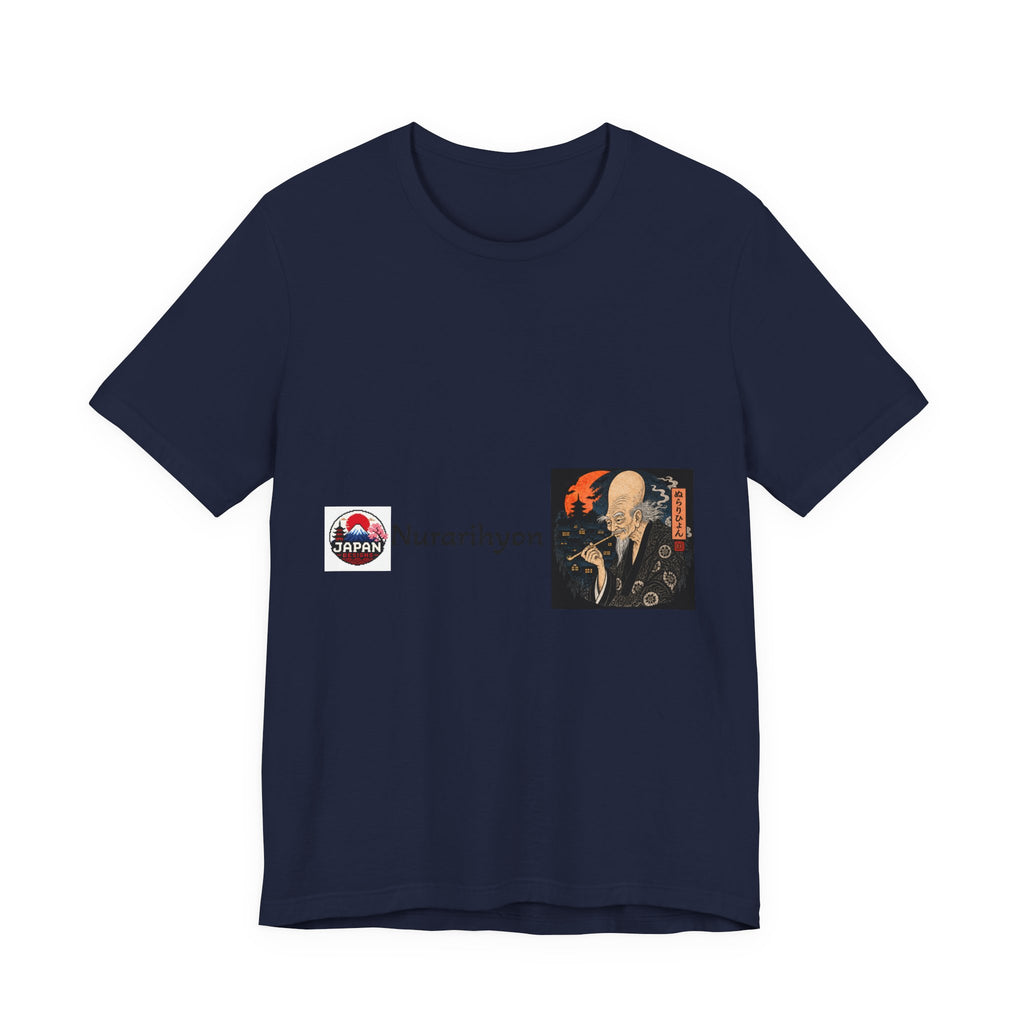 Nurarihyon Japanese Yokai Halloween Illustration Tee | NuraRihyon Ukiyo-e Art Shirt