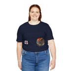 Amikiri yokai Halloween Logo Tee | Japanese Mask Illustration T-Shirt