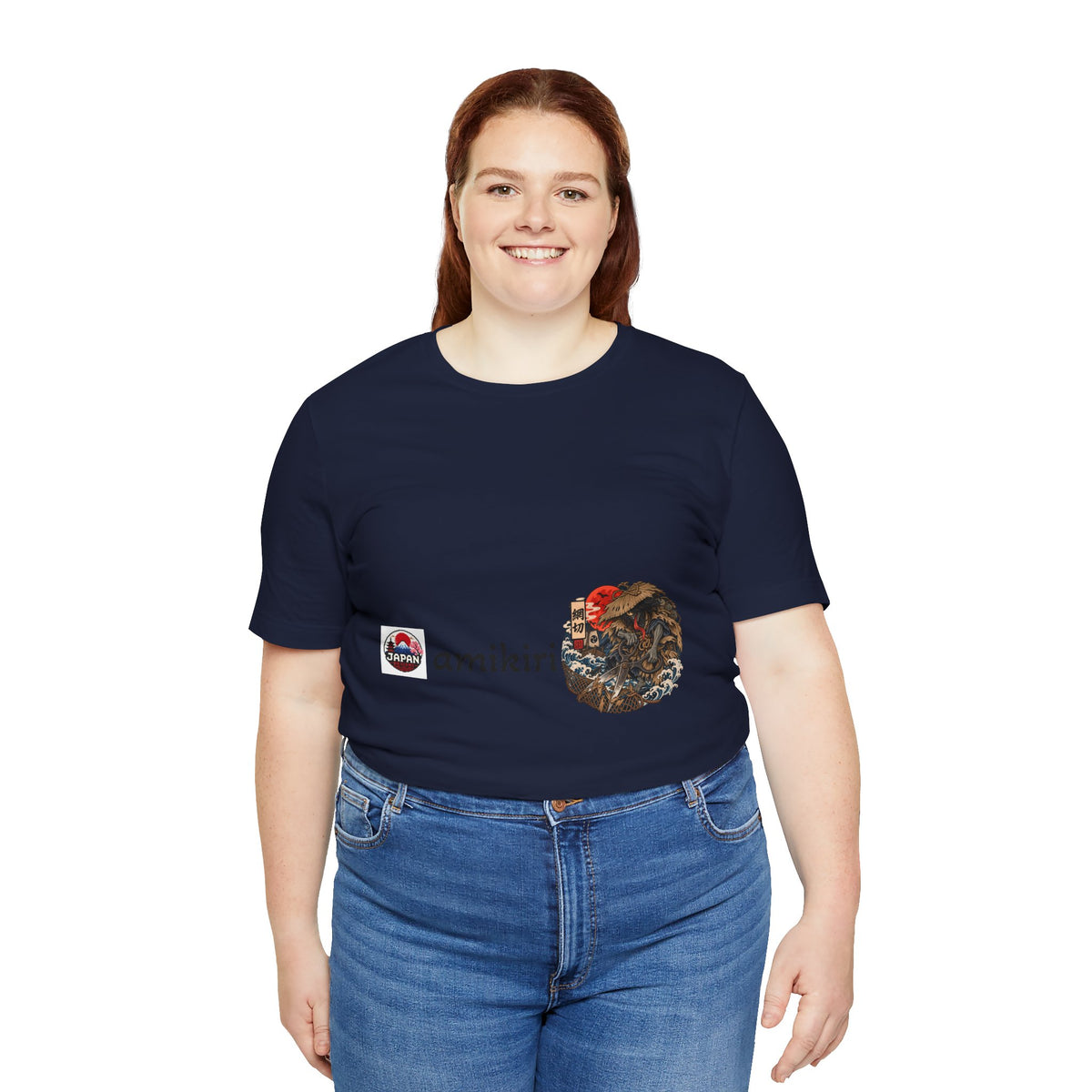 Amikiri yokai Halloween Logo Tee | Japanese Mask Illustration T-Shirt