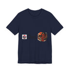 Oni Japanese Demon Yokai Halloween Illustration T-Shirt | Samurai Mask Graphic