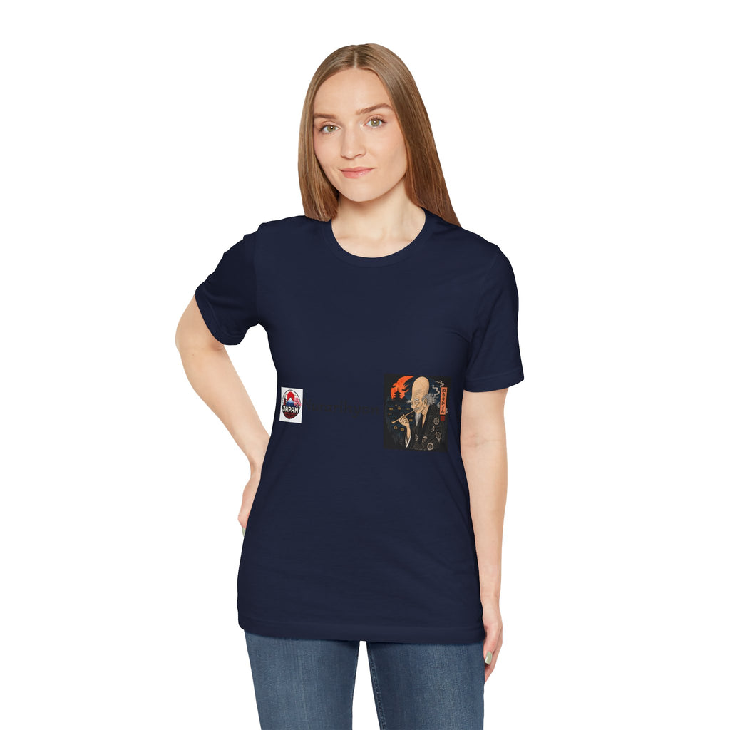 Nurarihyon Japanese Yokai Halloween Illustration Tee | NuraRihyon Ukiyo-e Art Shirt