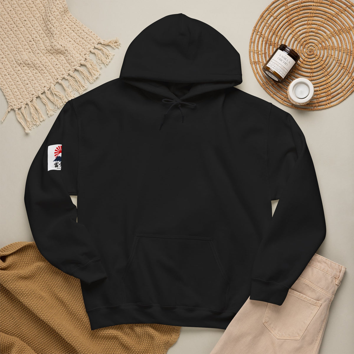 Mt.Fuji Japan Designs Graphic Logo Hoodie — Japanese Rising Sun Streetwear