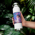 Harajuku Style 3 Neon City Anime Girl Water Bottle — 22oz Copper Vacuum Insulated