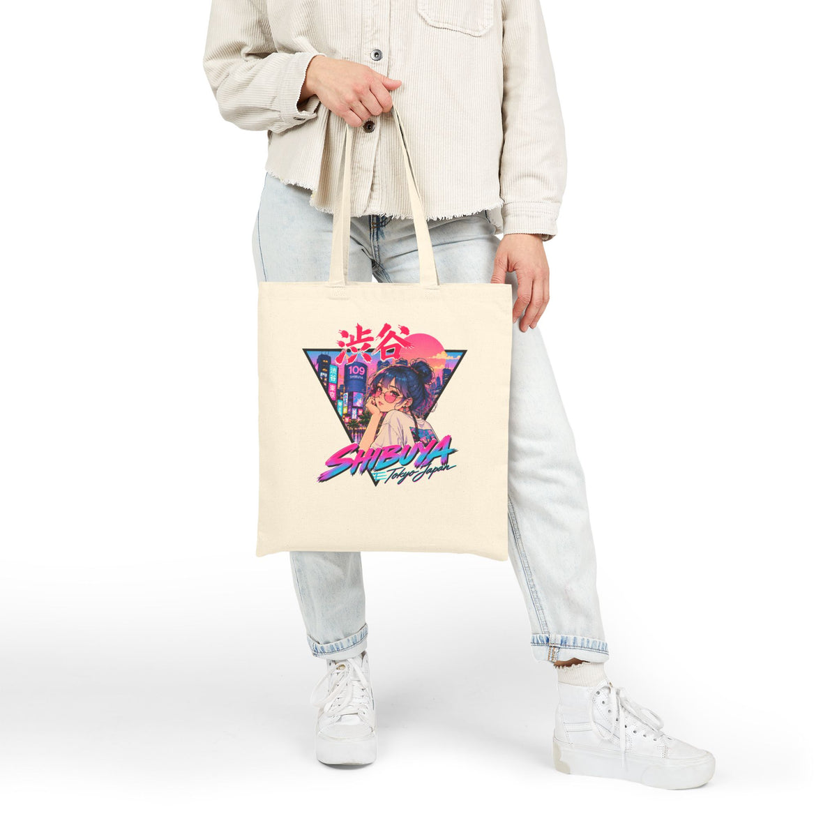 Shibuya Sky 2 Tokyo Neon Anime Tote