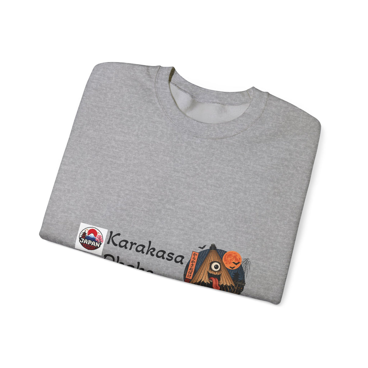 Karakasa Obake Japanese Halloween Character Sweatshirt | Japanese Yokai Illustration