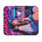 Harajuku Style 5 Neon City Anime Girl Mouse Pad — Retro Tokyo Anime Desk Mat