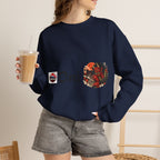 Oni Japanese Demon Yokai Halloween Illustration Sweatshirt | Mythical Yokai Crewneck