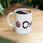 Oni Japanese Yokai Halloween Illustration Mug | Japanese Demon Ceramic Mug