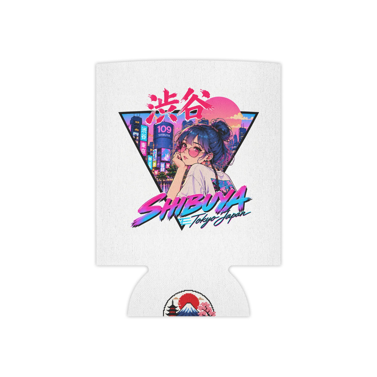 Shibuya Sky 2 City Pop Anime Retro Tokyo Design ("Shibuya Tokyo Japan")can cooler