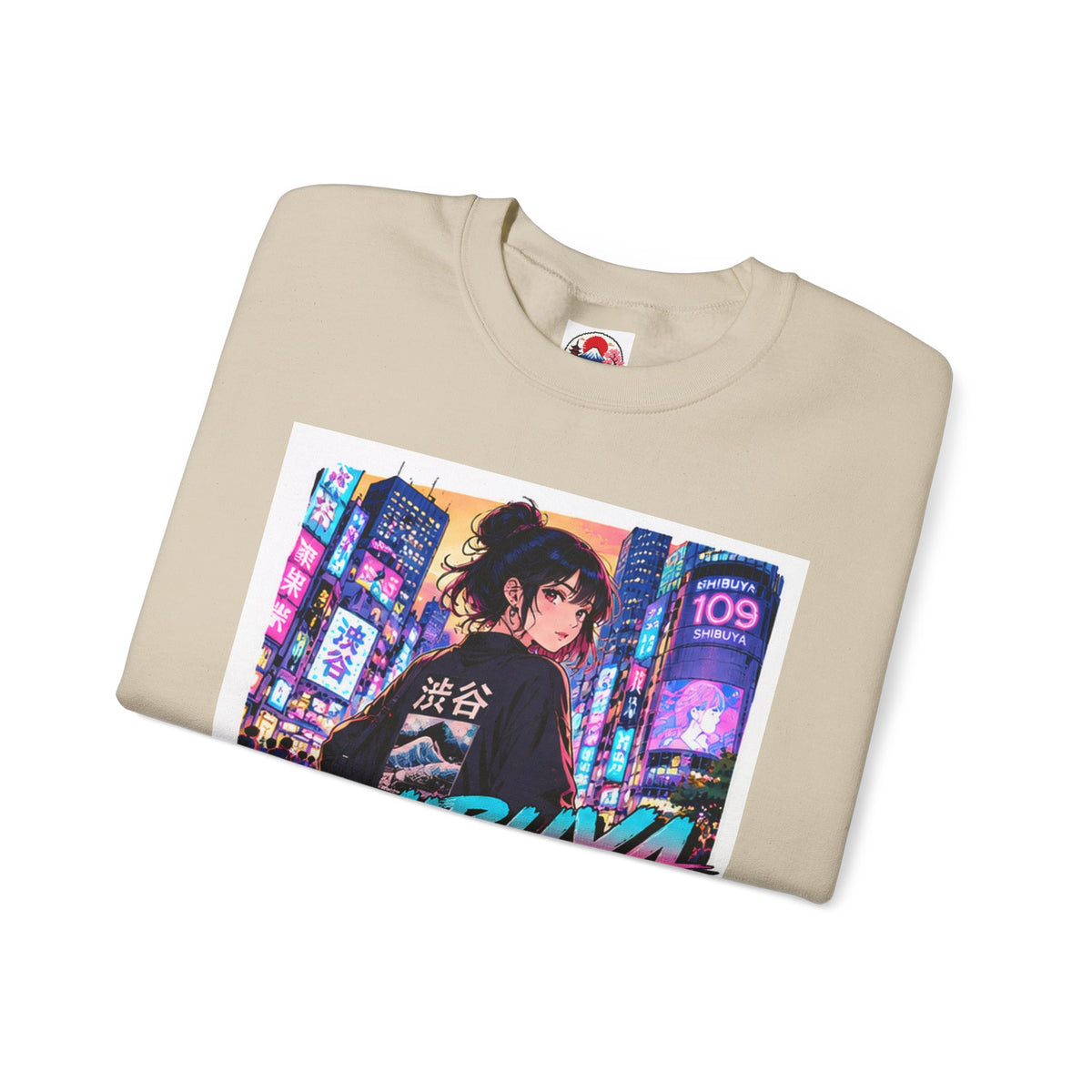 Shibuya Sky 5 Tokyo Neon Anime Crewneck Sweatshirt