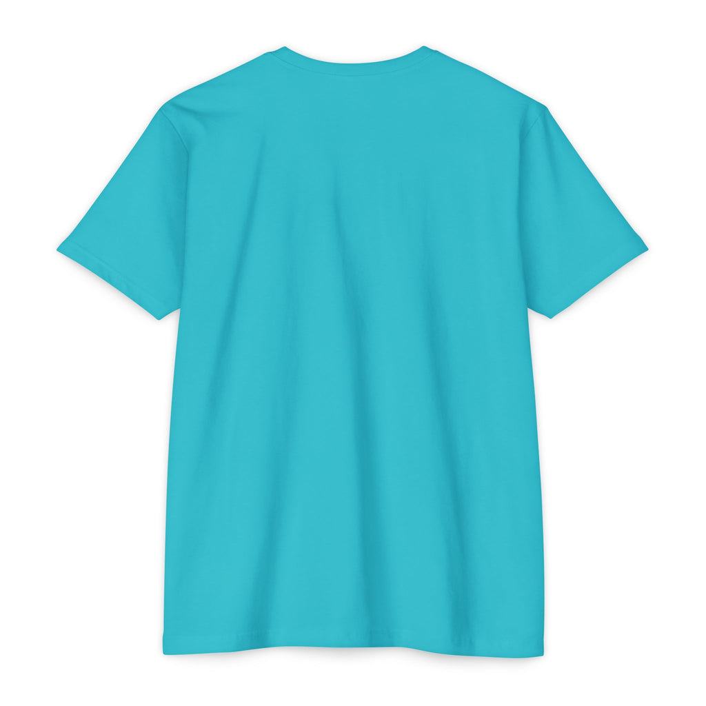 Akihabara Ciberpunk Sniper Girl Anime  T‑Shirt —Teal Akihabara Neon City Graphic