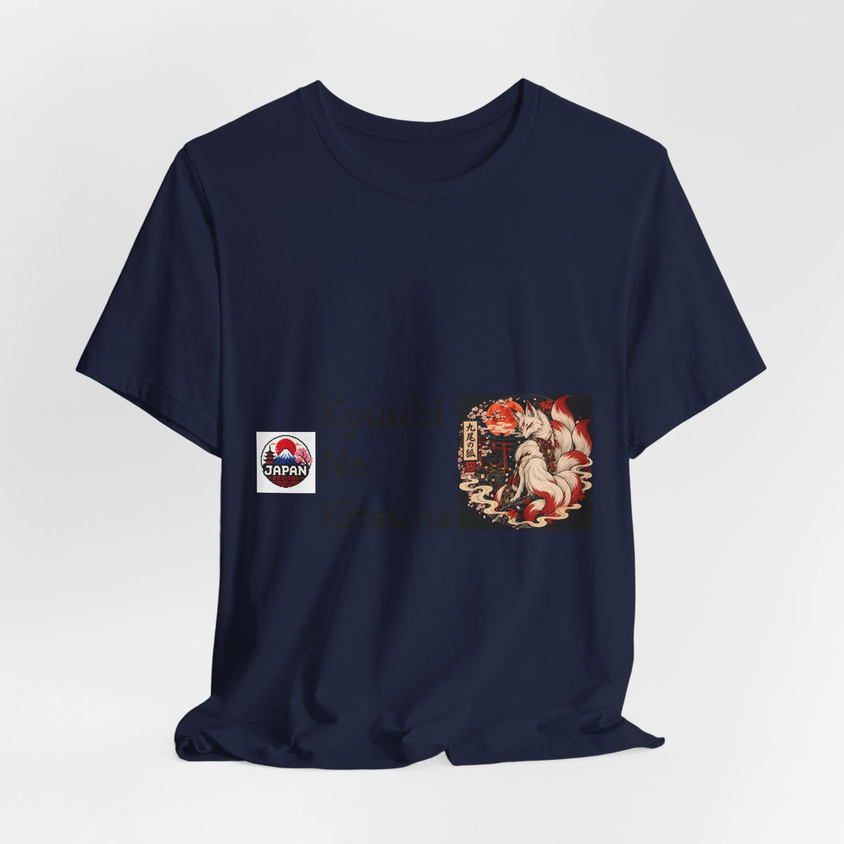 Kyuubi No Kitsune Yokai Halloween T-Shirt | Japanese Fox Spirit Illustration