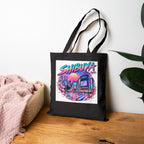 Shibuya Sky 0 Tokyo Neon City Tote Bag — Anime Aesthetic Canvas Shopper