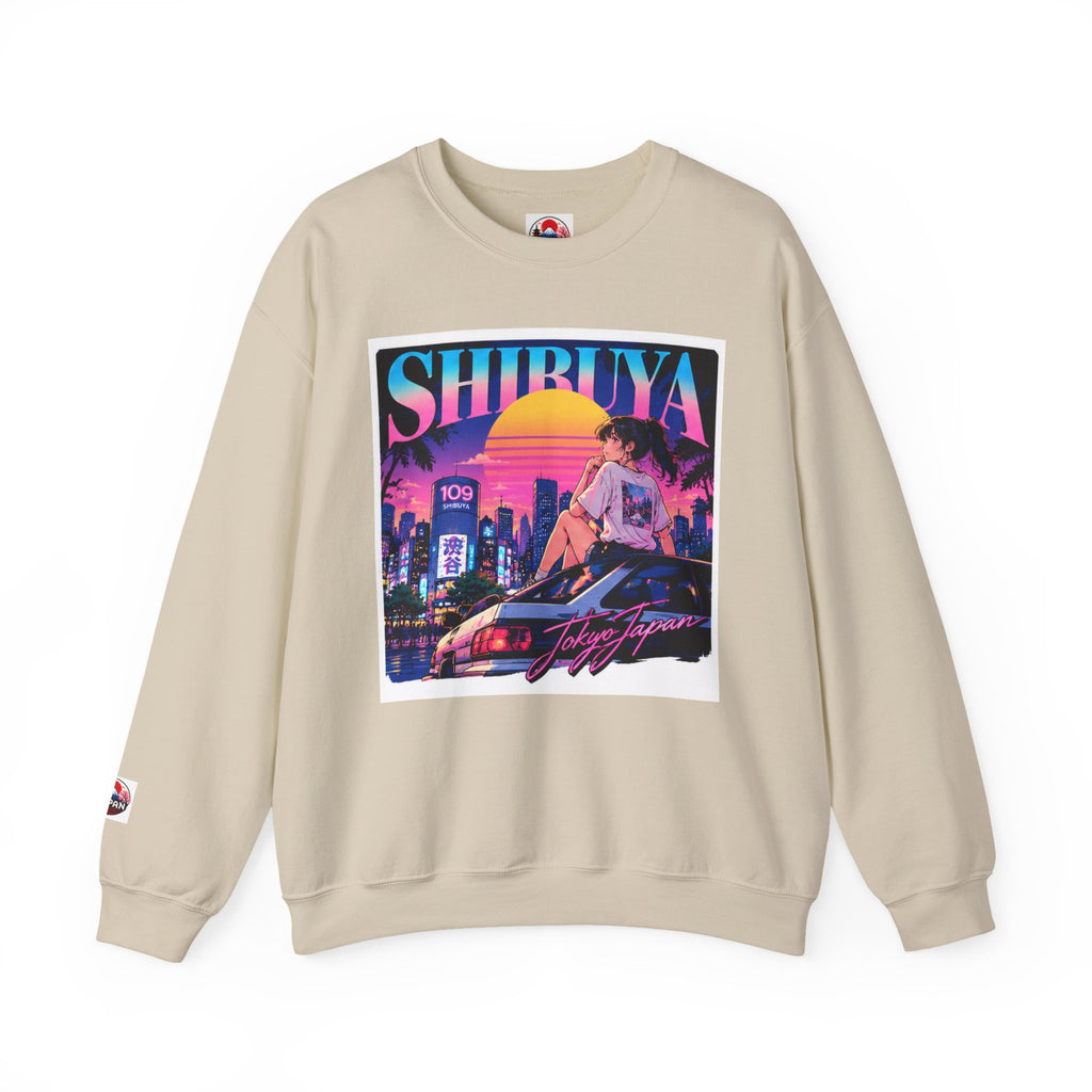 Shibuya Sky 6 Tokyo Neon Anime Crewneck Sweatshirt