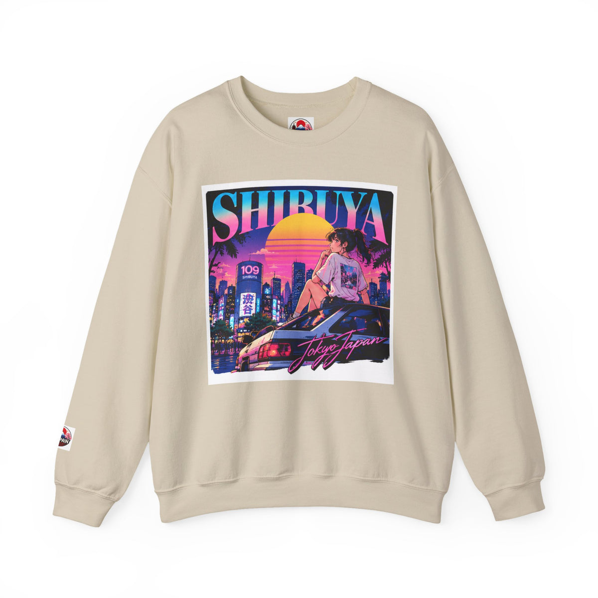 Shibuya Sky 6 Tokyo Neon Anime Crewneck Sweatshirt
