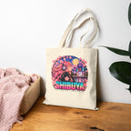 Shibuya Sky 4 Tokyo Neon City Tote Bag — Anime Aesthetic Canvas Shopper