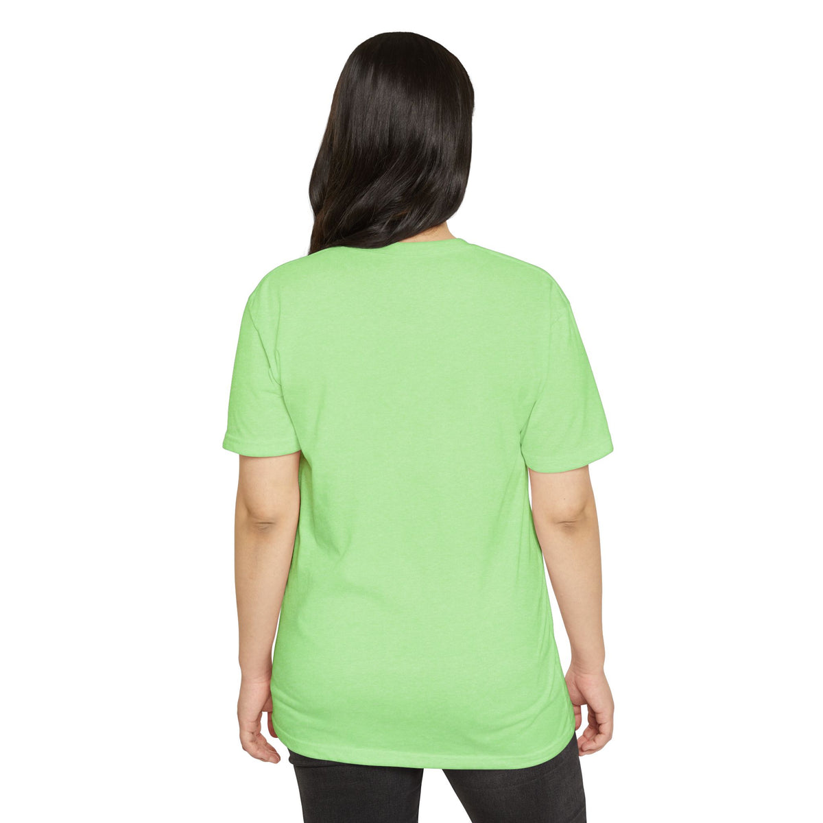 Akihabara Cyborg Sniper T‑Shirt —Green Akihabara Neon City Graphic