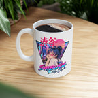 Shibuya Sky 2 Tokyo City Pop Night City Coffee Mug - Shibuya Neon Retro Vaporwave 11oz/15oz