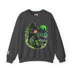 Anime Cyberpunk Sweatshirt - Neon Green Tokyo 'Shinjuku' Crewneck