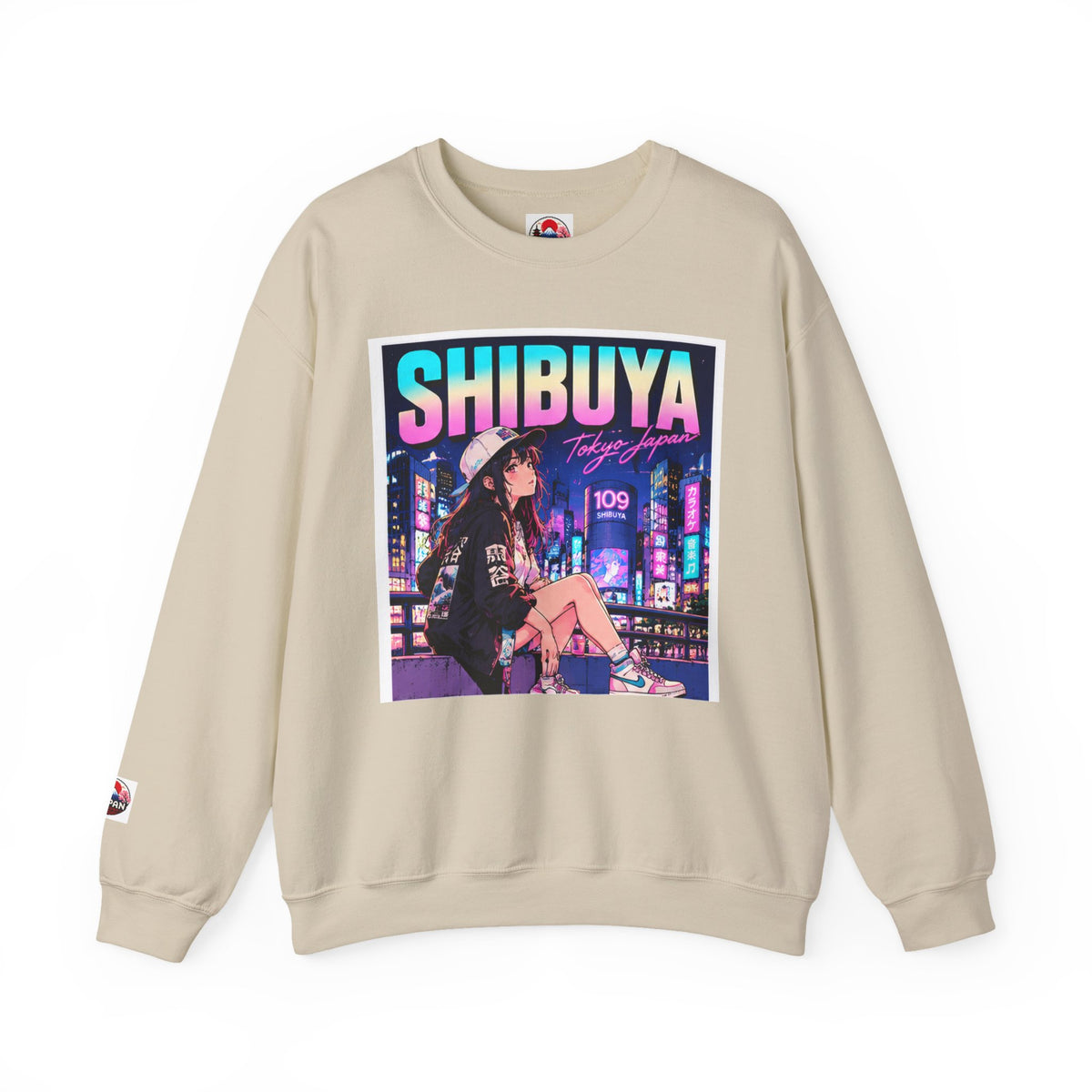 Shibuya Sky 3 Tokyo Neon Anime Crewneck Sweatshirt