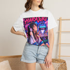 Harajuku Style 5 Neon City Anime Girl T-Shirt – Tokyo Streetwear Graphic Tee