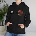 Oni Red Mask Yokai Halloween Art Hoodie | Japanese Demon Illustration
