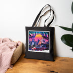 Shibuya Sky 6 Tokyo Neon City Tote Bag — Anime Aesthetic Canvas Shopper