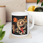 Chochin Obake Yokai Halloween Illustration Mug | Japanese Jack 'o lantern Ceramic Mug