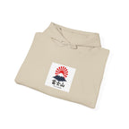 Rising Sun Mount Fuji Hoodie | Japanese Kanji Graphic