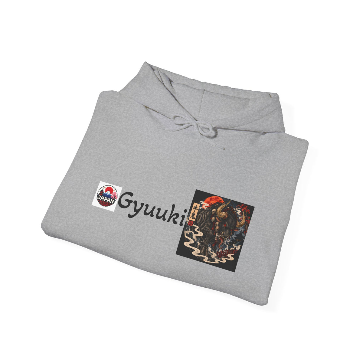 Gyuuki Demon Yokai Halloween Art Hoodie | Anime Shinobi Graphic Sweatshirt
