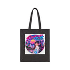 Shibuya Sky 1 City Pop Neon City Tote Bag — Anime Aesthetic Canvas Shopper
