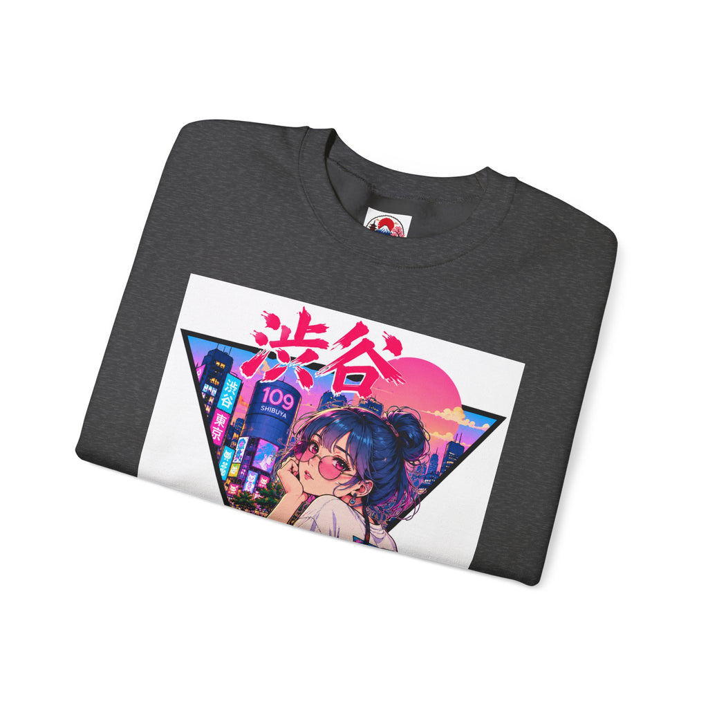 Shibuya Sky 2 Neon Anime Crewneck Sweatshirt