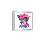 Shibuya Sky 2 City Pop Tokyo Anime Girl Matte Framed Canvas Print