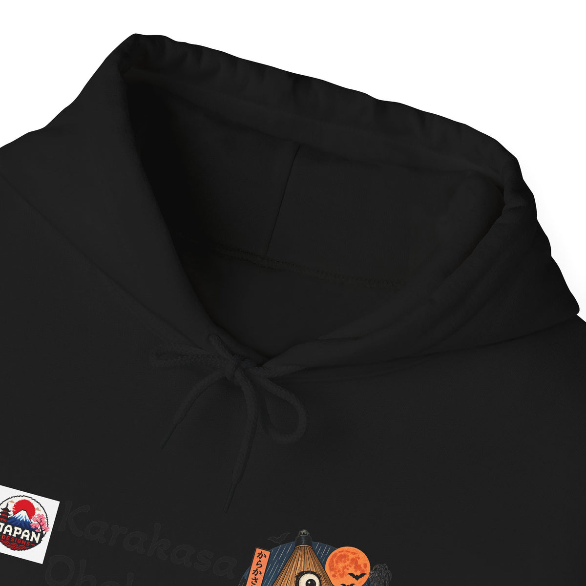 Karakasa Obake Halloween Ghost Illustration Hoodie | Japanese Yokai Hooded Sweatshirt