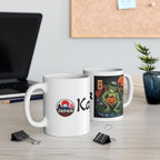 Kappa Japanese Yokai Halloween Retro Illustration Mug | Ceramic Coffee Cup, 11oz 15oz