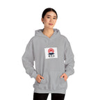 Rising Sun Mount Fuji Hoodie | Japanese Kanji Graphic