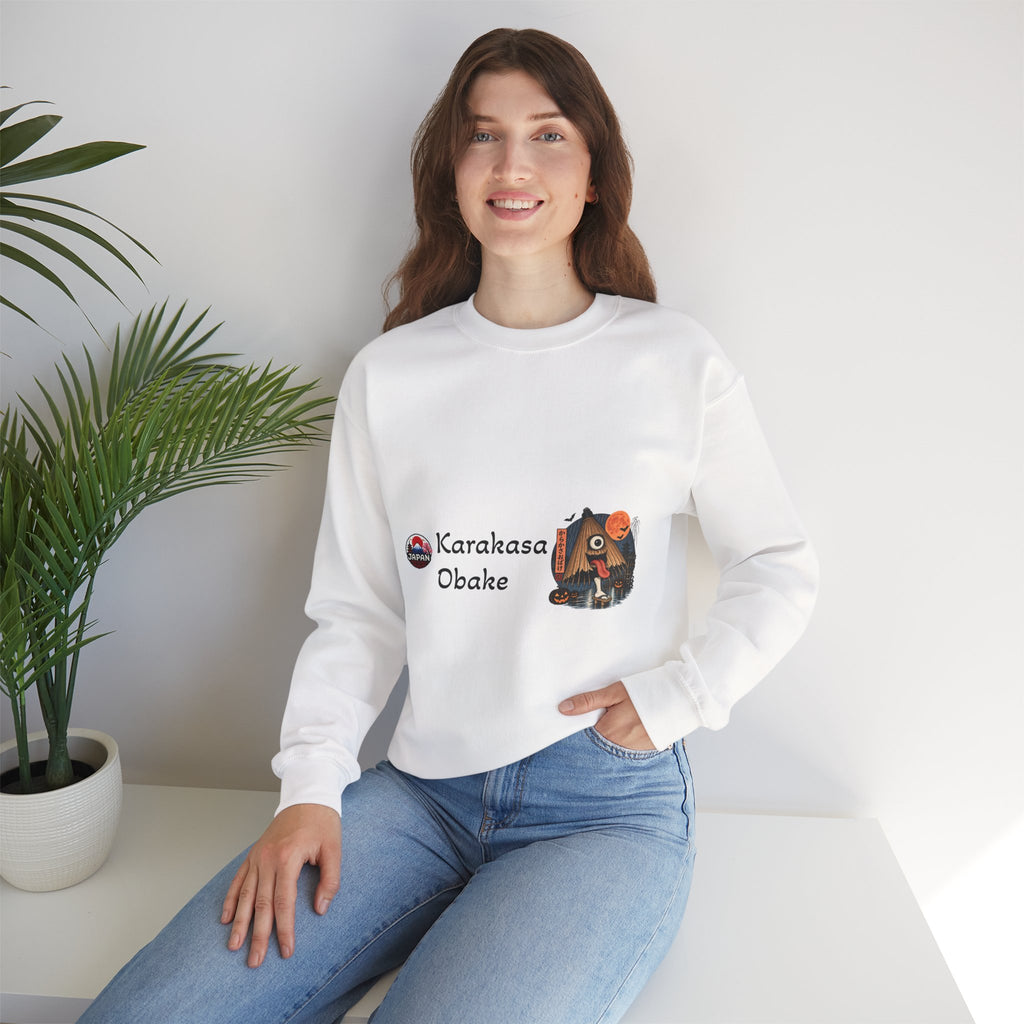 Karakasa Obake Japanese Halloween Character Sweatshirt | Japanese Yokai Illustration